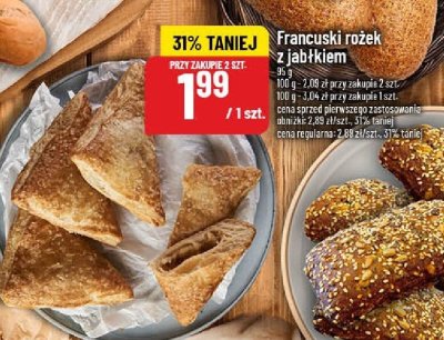 Francuski rożek z jabłkiem promocja w POLOmarket