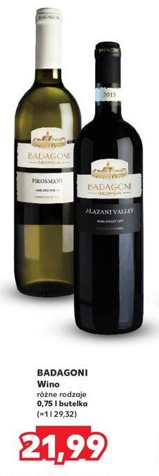 Wino Badagoni alazani valley promocja w Kaufland