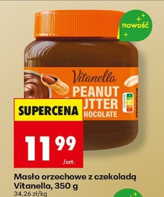 Masło orzechowe z czekoladą  promocja w Biedronka