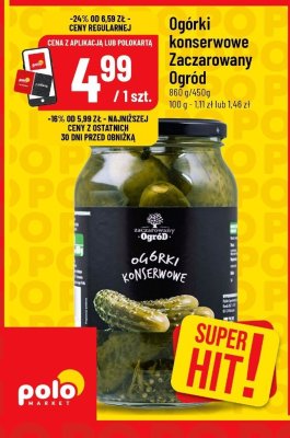 Ogórki konserwowe  promocja w POLOmarket