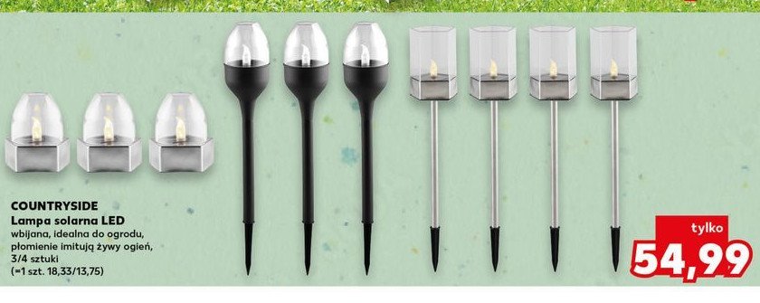 Lampa solarna led K-classic countryside promocja w Kaufland