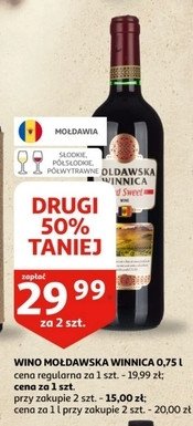 Wino MO艁DAWSKA WINNICA SWEET promocja