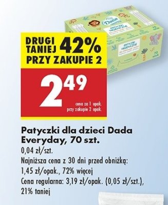 Patyczki dla niemowl膮t Dada promocja