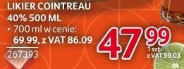 Likier Cointreau 40% 500 ML promocja w Selgros