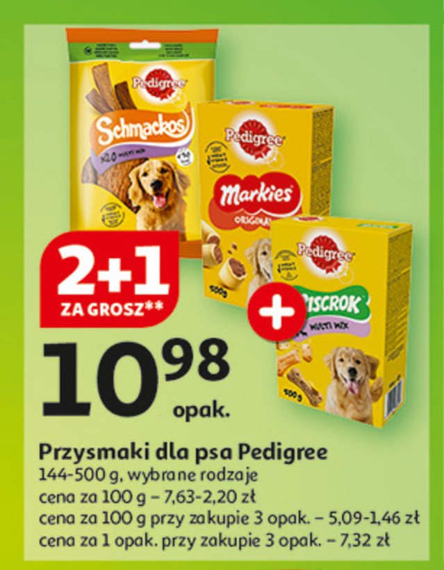 Ciasteczka dla psów Pedigree promocja w Auchan