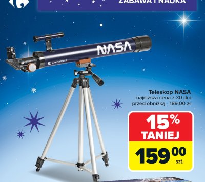 Teleskop NASA Clementoni promocja w Carrefour