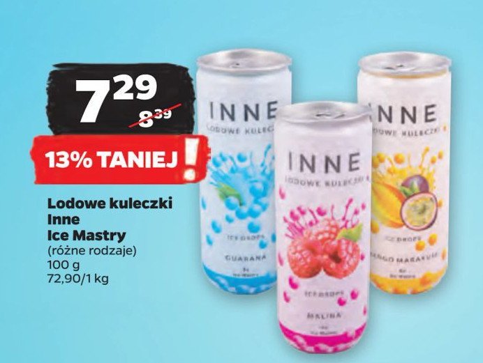Lody malinowe ICE MASTRY INNE promocja