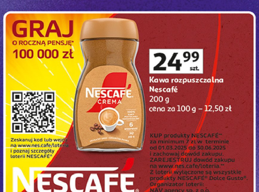 Kawa Nescafe crema promocja