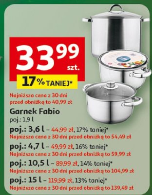 Garnek Fabio poj.: 1,9 l promocja w Auchan