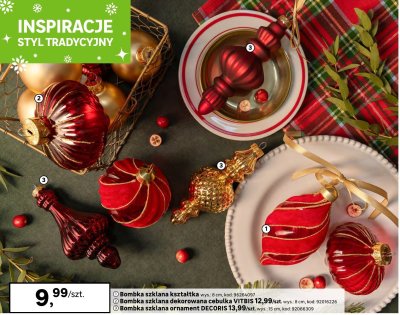 Bombka szklana dekorowana cebulka VITBIS promocja w Leroy Merlin