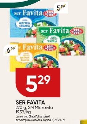 Ser favita 270 g, SM Mlekovita promocja w Chata Polska