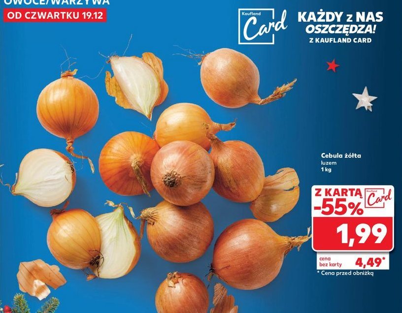 Cebula żółta promocja w Kaufland