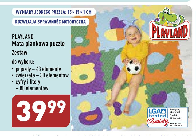Mata piankowa puzzle Playland promocja
