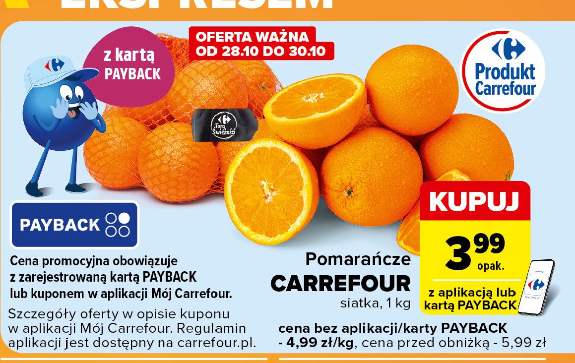 Pomarancze Carrefour promocja w Carrefour Express