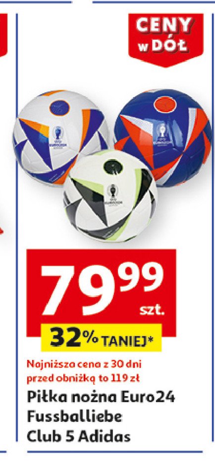 Piłka nożna euro 2024 Adidas promocja w Auchan