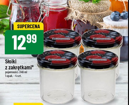 Słoiki z zakrętką 346 ml promocja