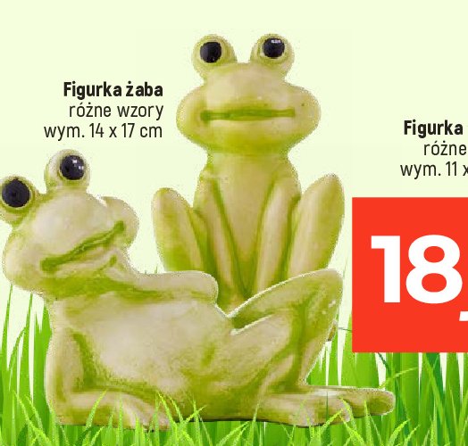 Figurka żaba 14 x 17 cm promocja