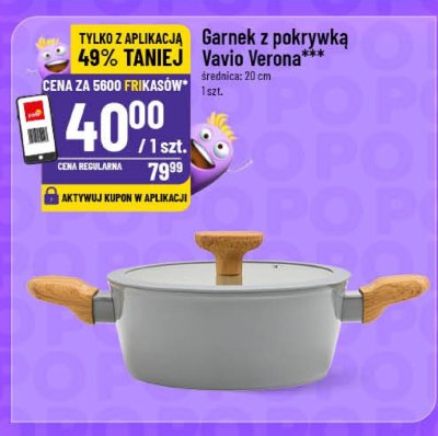 Garnek z pokrywką Vavio Verona promocja w POLOmarket