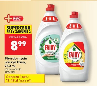Płyn do mycia naczyń Fairy promocja w Biedronka