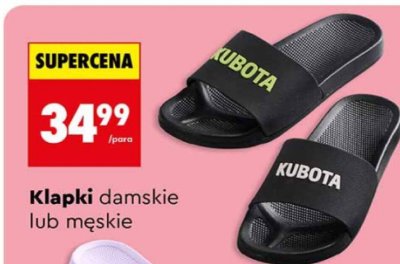 Klapki damskie lub męskie KUBOTA promocja w Biedronka