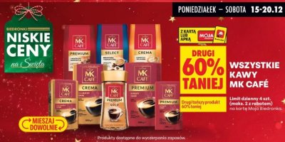 Kawa ziarnista Select MK Café promocja w Biedronka
