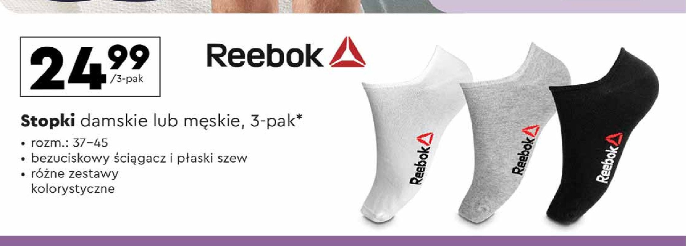 Stopki męskie Reebok promocja