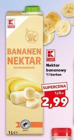 Nektar bananowy K-classic promocja