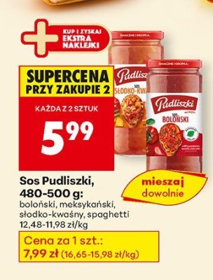 Sos Pudliszki, słodko-kwaśny promocja w Biedronka