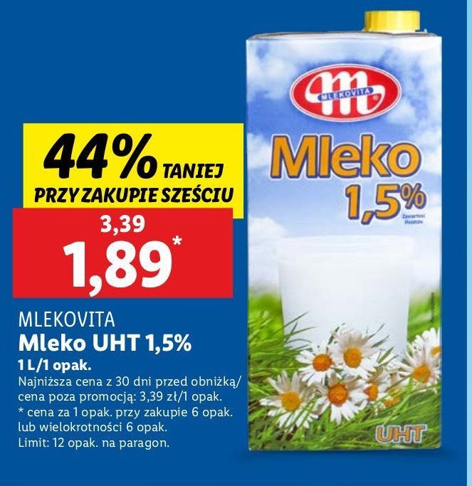 Mleko 1.5% Mlekovita promocja