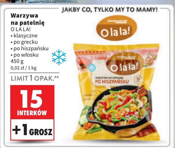 Warzywa na patelnie klasyczne O la la! promocja w Intermarche