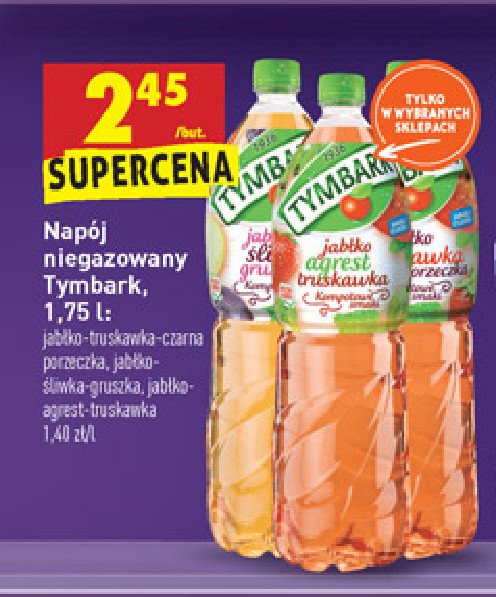 Nap贸j czarna porzeczka-truskawka Tymbark 1936 promocja