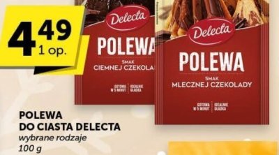 Polewa do ciasta Delecta promocja w ABC