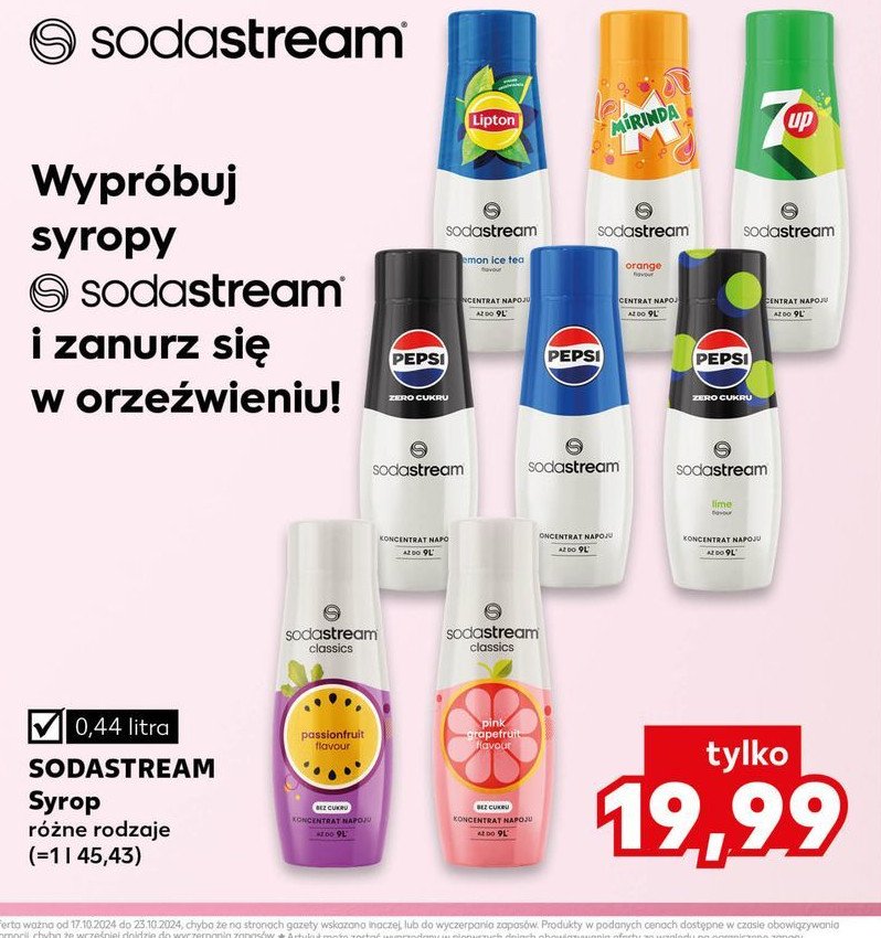 Syrop lipton lemon Sodastream promocja