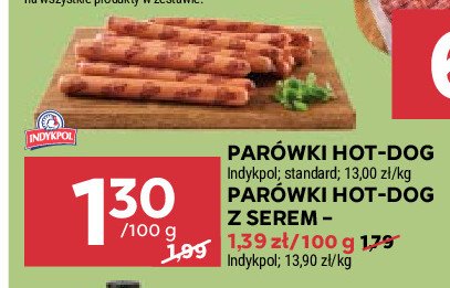 Parówki hot dog z serem Indykpol promocja w Stokrotka