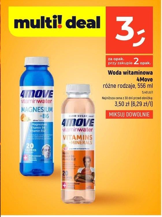 Napój witaminy + minerały 4move vitamin water promocja