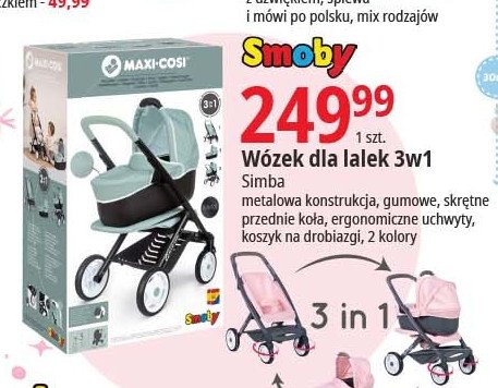 W贸zek 3 w 1 Smoby promocja