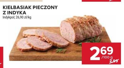 Kiełbasiak pieczony z indyka Indykpol promocja w Stokrotka