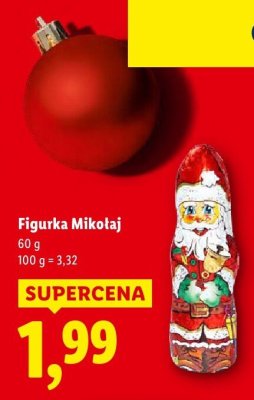Czekolada Figurka Mikołaj promocja w Lidl