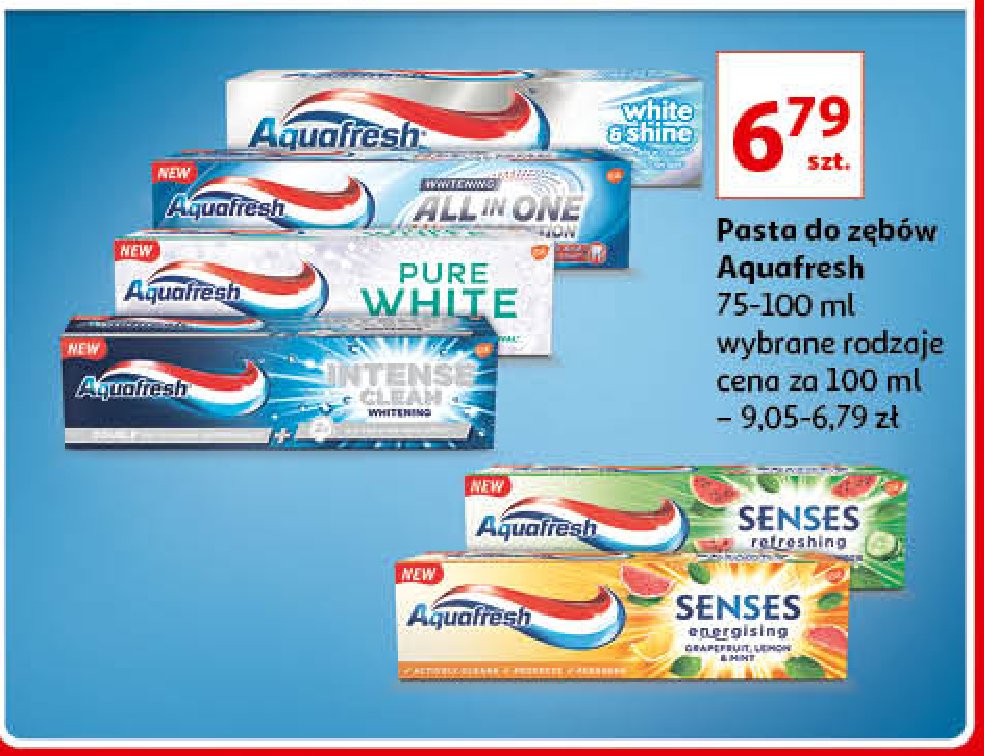 Pasta do zębów soft mint Aquafresh pure white promocja