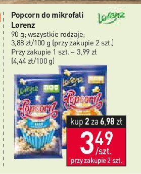 Popcorn butter Lorenz popcorn promocja
