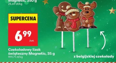 Czekoladowy lizak świąteczny  promocja w Biedronka