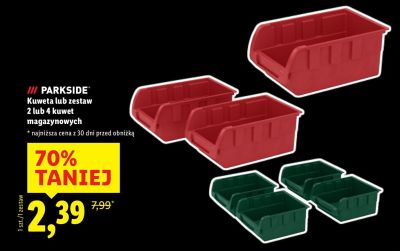 Kuweta lub zestaw PARKSIDE 2 lub 4 kuwet magazynowych promocja w Lidl