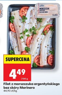 Filet z morszczuka argentyńskiego bez skóry  promocja w Biedronka