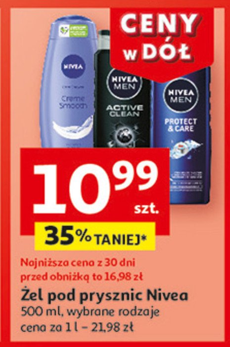 Żel pod prysznic (original care) Nivea men protect & care promocja w Auchan