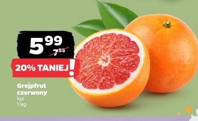 Grejpfut czerwony luz promocja w Netto