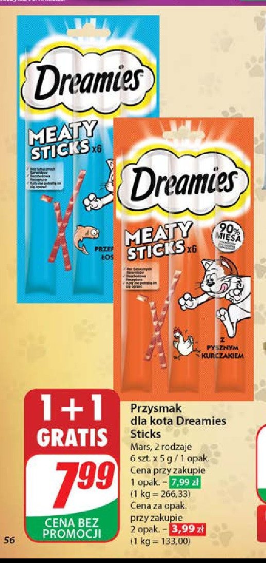 Przysmak dla kota rybne Dreamies promocja