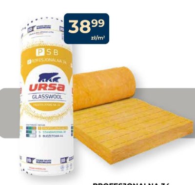 Wełna mineralna GLASSWOOL PROFESJONALNA 34 promocja w PSB Mrówka