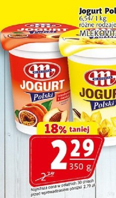 Jogurt Polski 6-7/1 kg różne rodzaje promocja w Prim Market