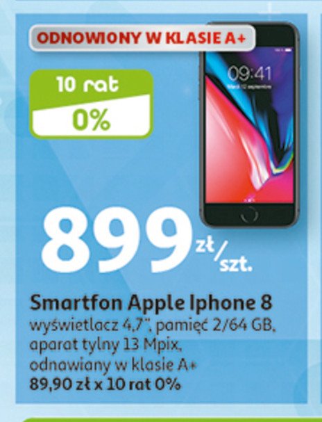 Smartfon 64 gb czarny Apple iphone 8 promocja