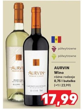 Wino Aurvin cabernet-sauvignon promocja